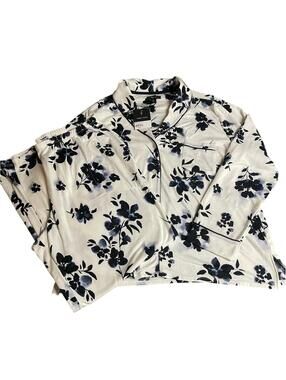 Simply Vera Wang NWT Fireside Ivory Floral 2 piece pajama set XL